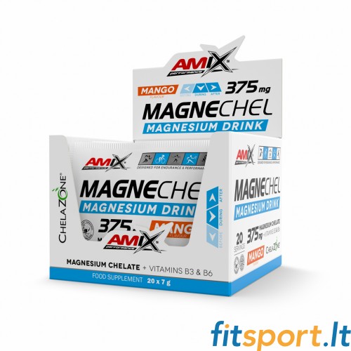 Amix Performance MagneChel magneesiumkelaatjook 20 x 7 g.  (Magneesiumbisglütsinaatkelaat) 